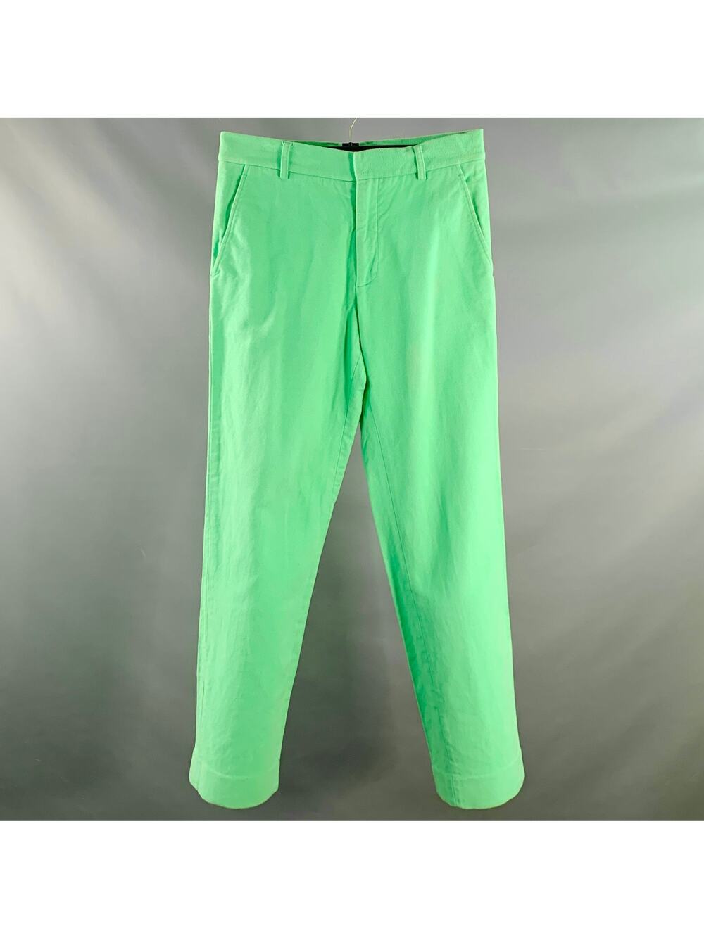 SIES MARJAN Size 30 Green Mint Twill Cotton Velvet Straight Casual Pants